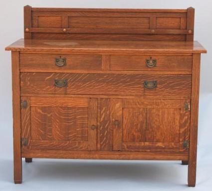 Arts and craft style sideboard.